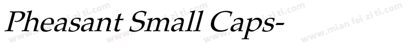 Pheasant Small Caps字体转换